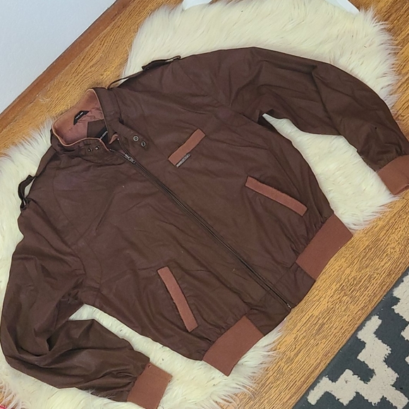 Members Only Other - Vintage Members Only brown bomber jacket size 44
